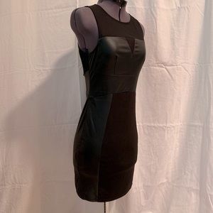 Bodycon Leather Mini Dress